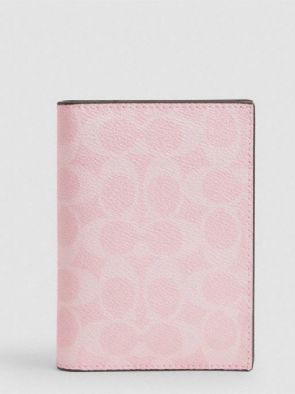 BNWT Coach Pink Powder Signature Passport Case